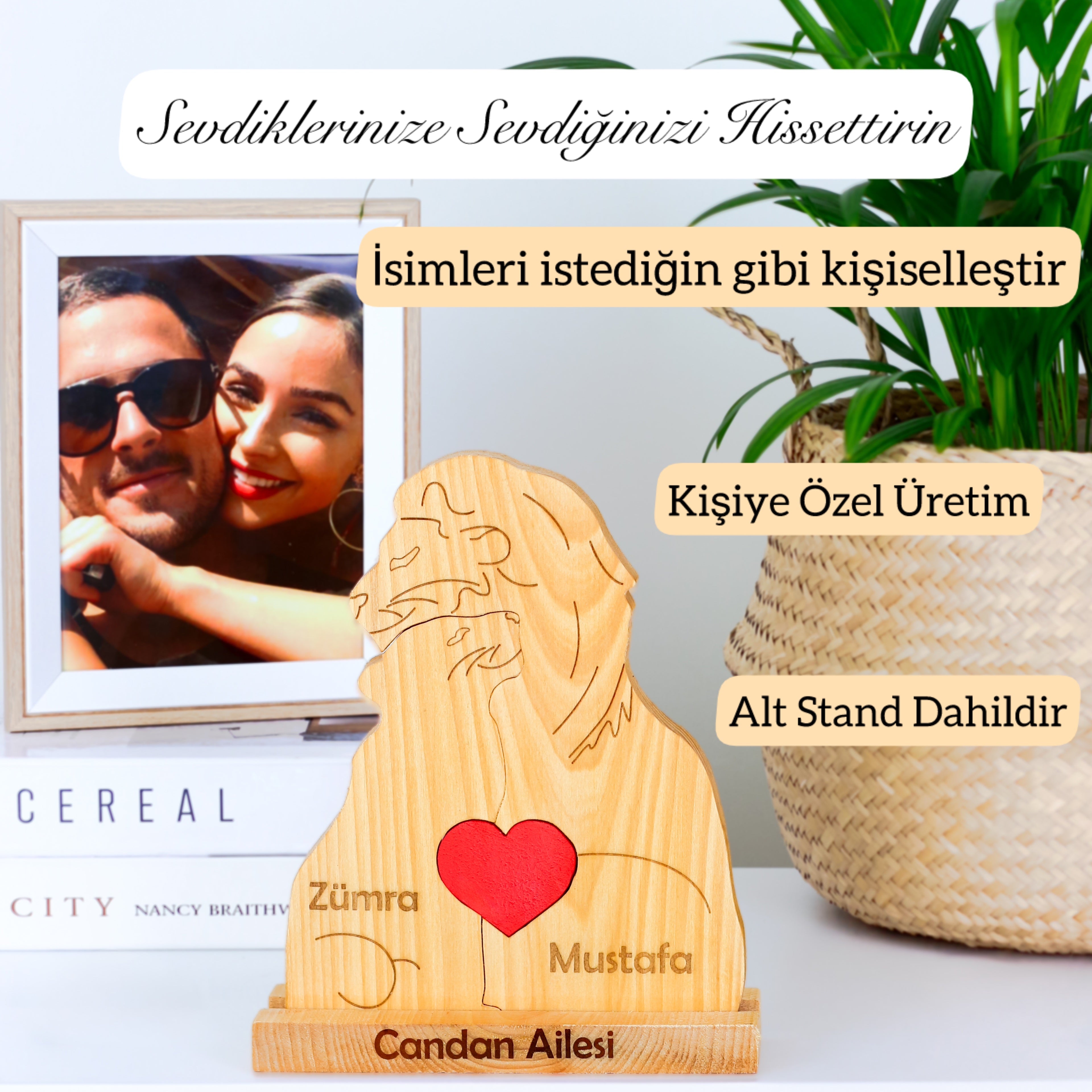 Aslan Figürlü Puzzle Seti (Sevgili- Karı Koca)