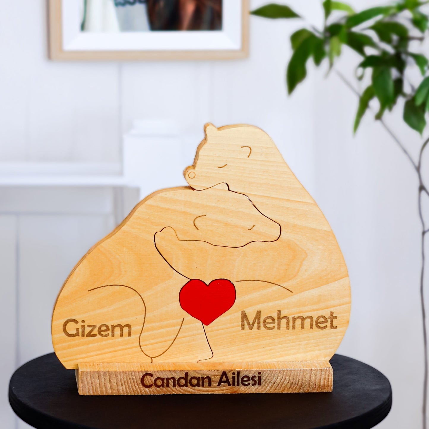 Ayıcık Figürlü Puzzle Seti (Sevgili-Karı Koca)