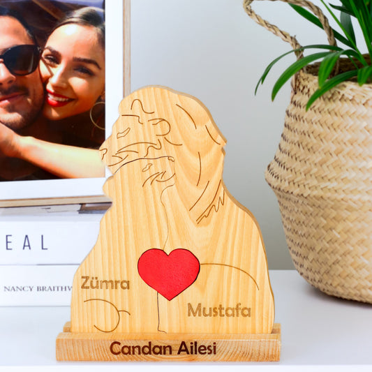 Aslan Figürlü Puzzle Seti (Sevgili- Karı Koca)